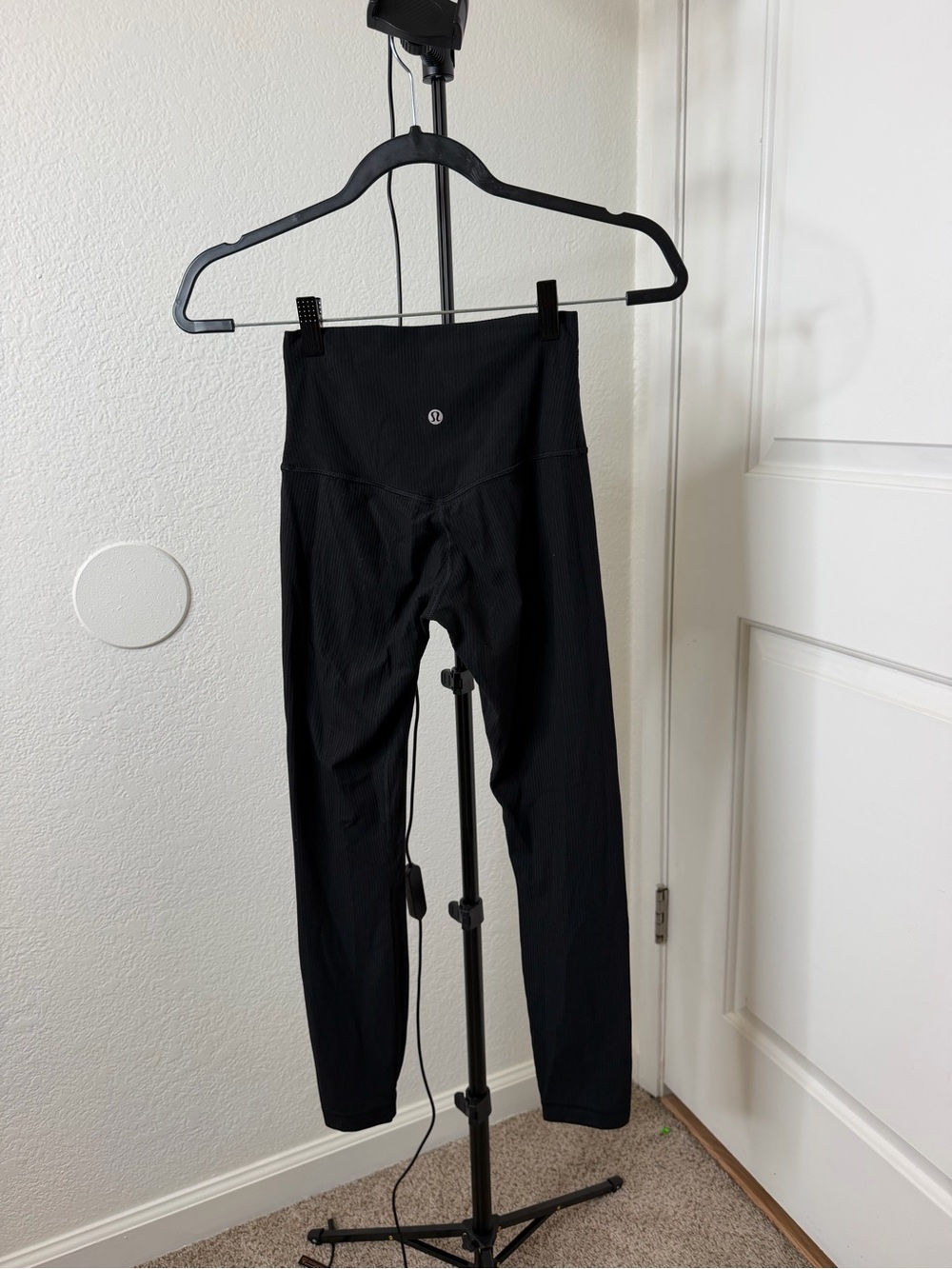 lululemon athletica Black High-Rise Ribbed Leggings